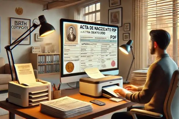 IMPRIMIR ACTA NASCIMIENTO PDF